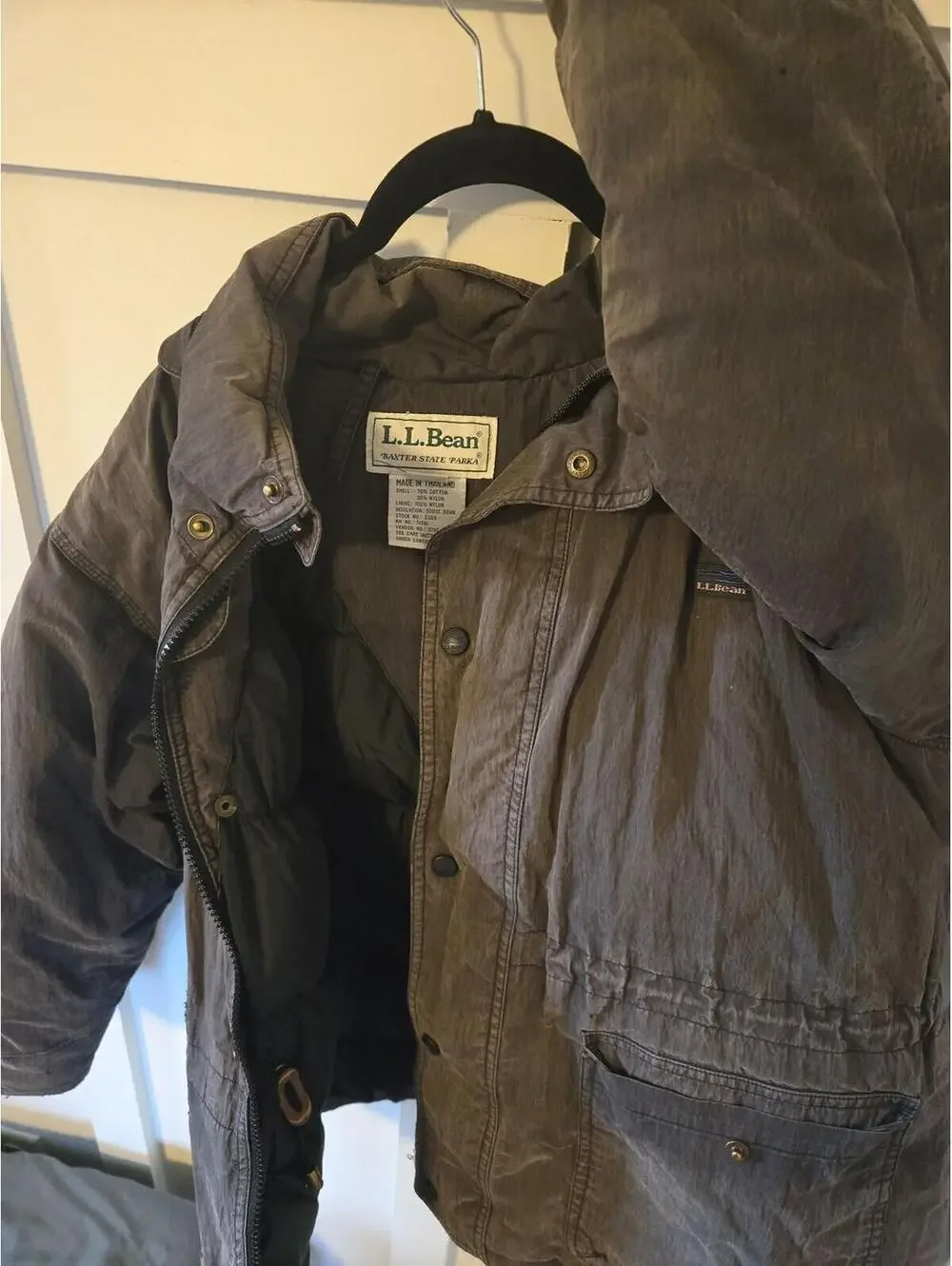 Vintage L.L. Bean Baxter State Parka Kids 14-16 Goose Down Insulated Jacket